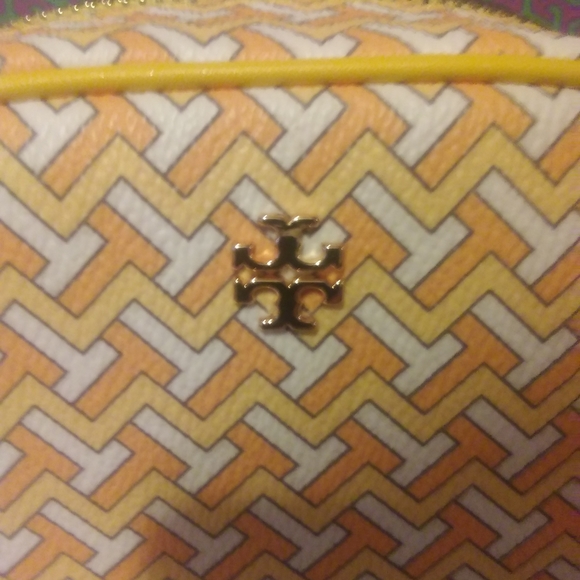 Tory Burch t zigzag cosmetic,misc bag - Picture 2 of 8